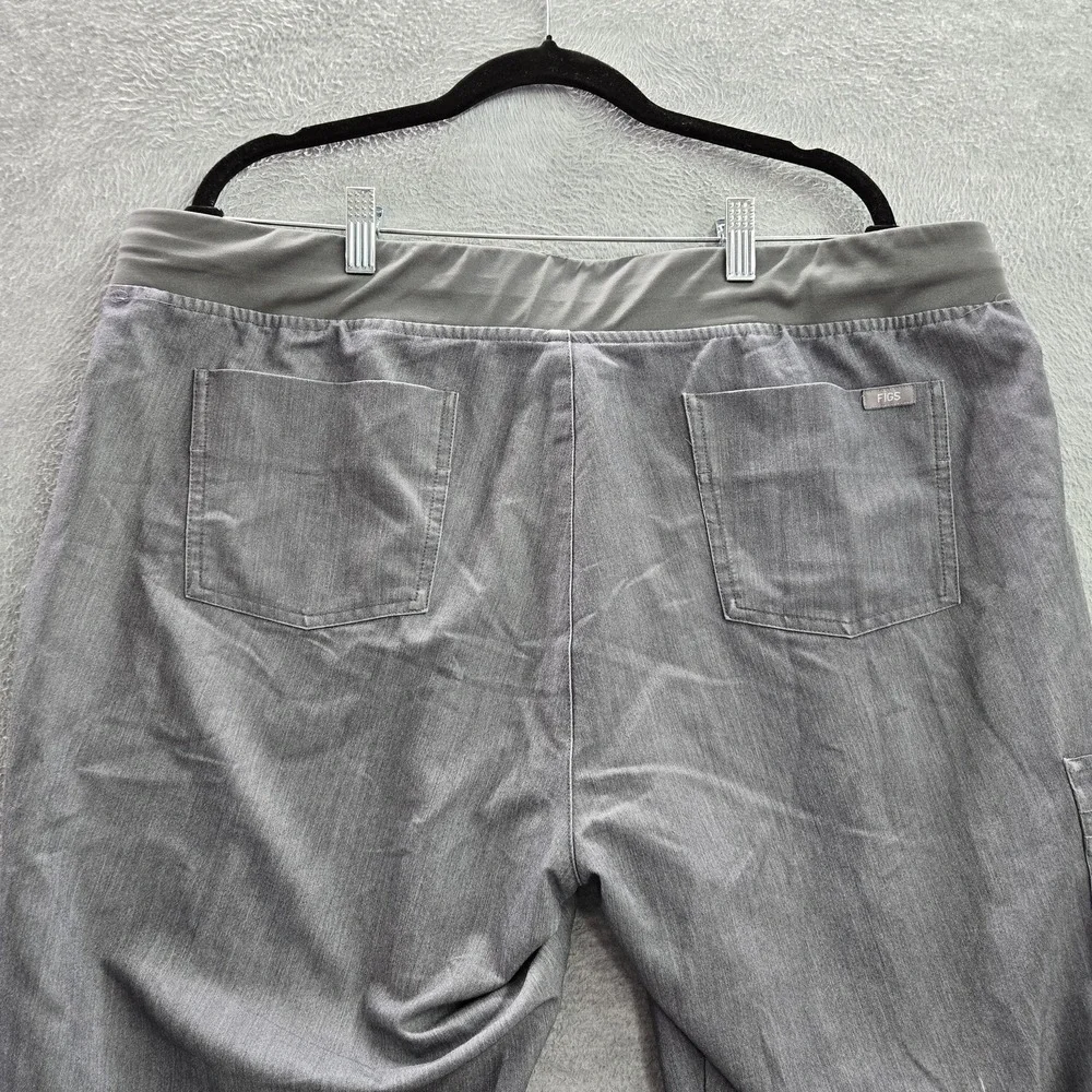 FIGS Women Scrub Pants XXL Gray  Zamora Jogger Drawstring 28